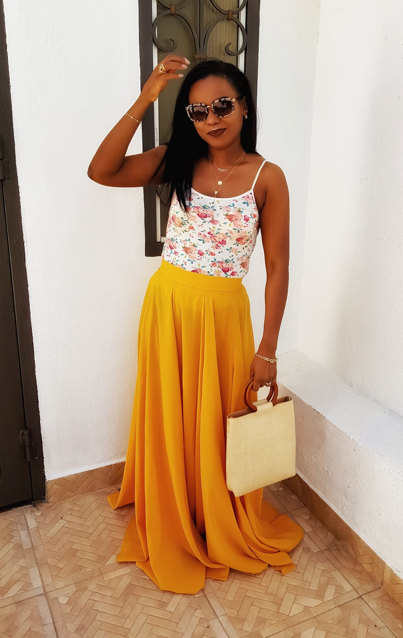 Yellow Pleated Maxi Skirt Outfits (8 ideas & outfits) | Lookastic